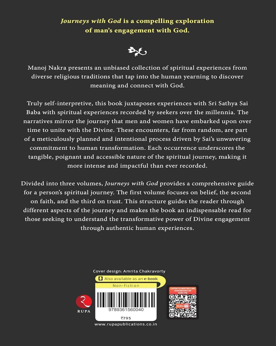 Journeys with God (Volume 1 of 3): Belief, Faith and Trust by Manoj Nakra [Hardcover]