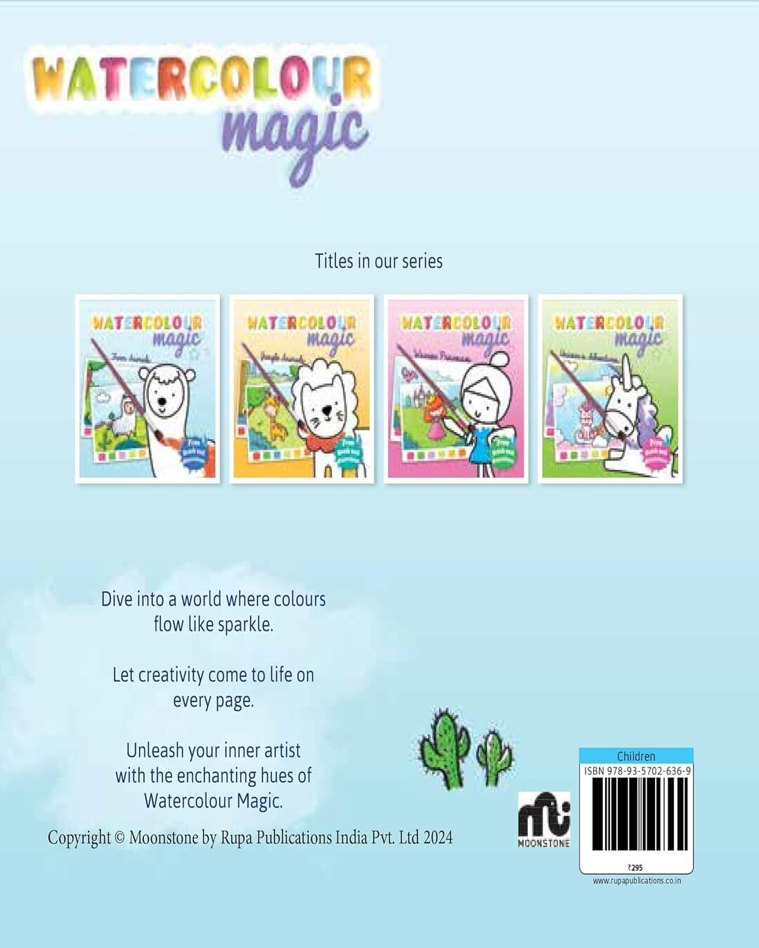 Watercolour Magic: Farm Animals by Moonstone [Paperback]