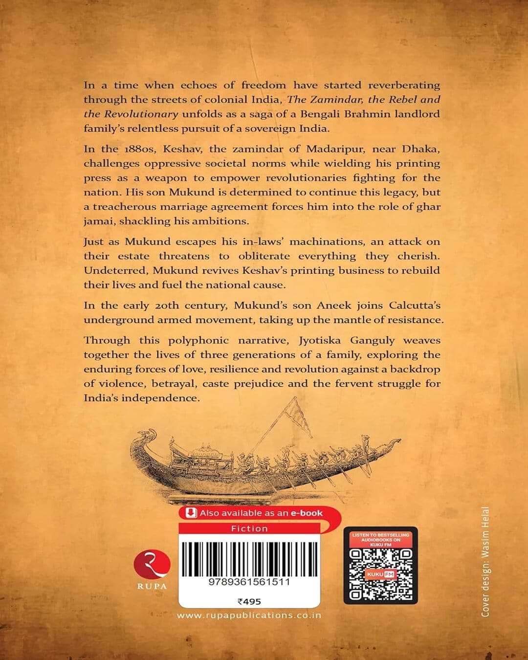 The Zamindar, The Rebel And The Revolutionary : A Saga of Madaripur by Jyotiska Ganguly [Paperback]