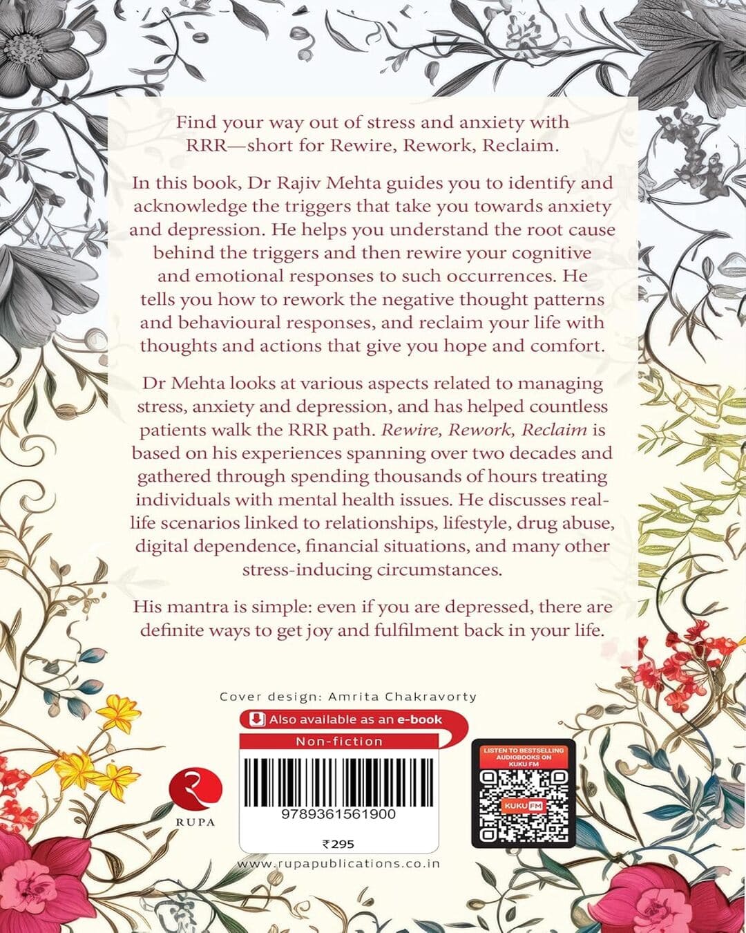 Rewire, Rework, Reclaim: How to Manage Stress by Dr Rajiv Mehta [Paperback]