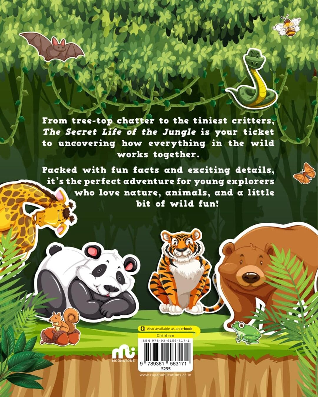 The Secret Life of the Jungle Sticker Book 200+ Stickers by Moonstone [Paperback]