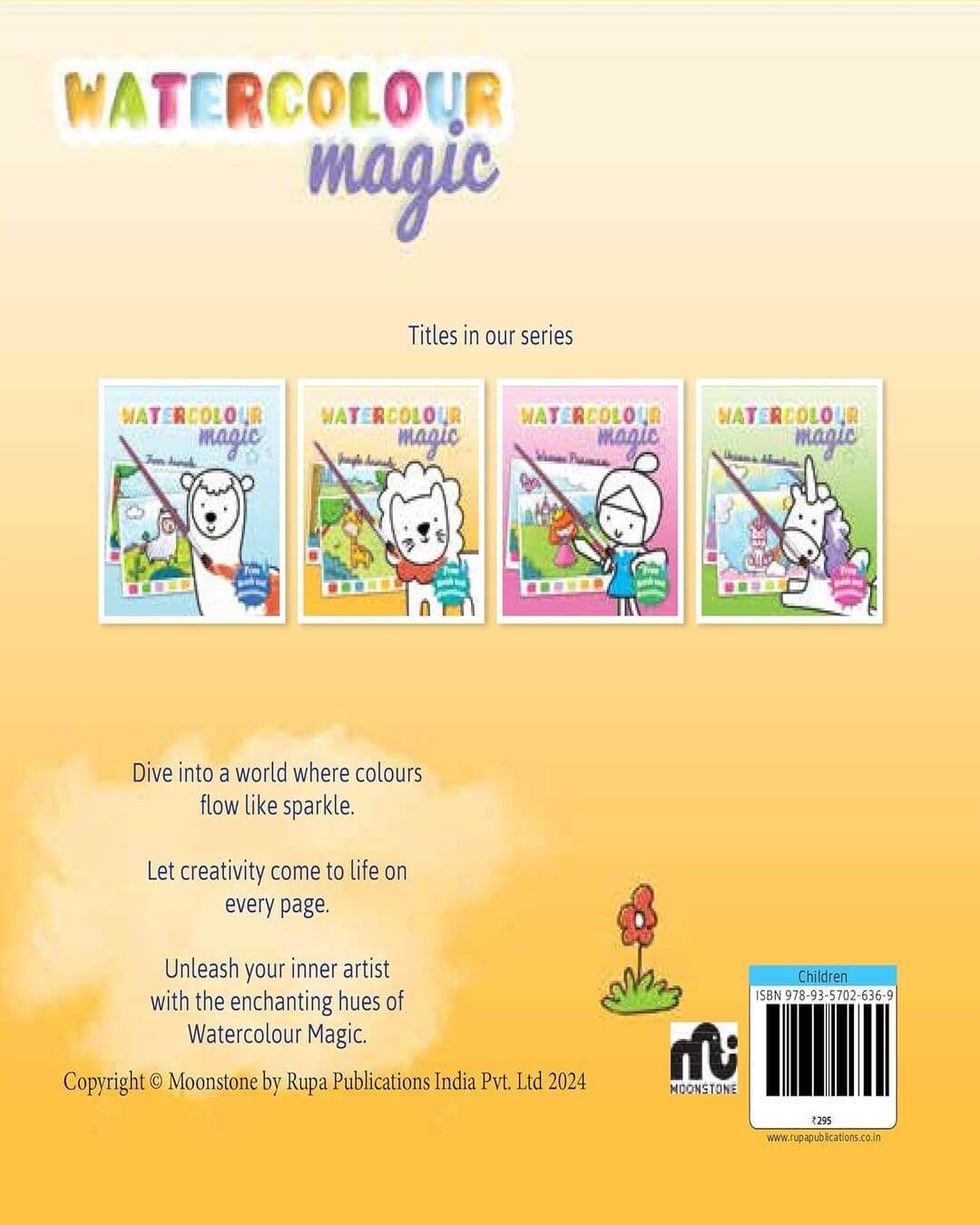 Watercolour Magic: Jungle Animals by Moonstone [Paperback]