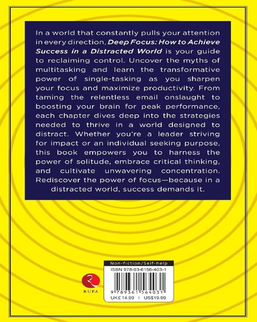 Deep Focus: How to Achieve Success in a Distracted World by Joe Spacey [Paperback]