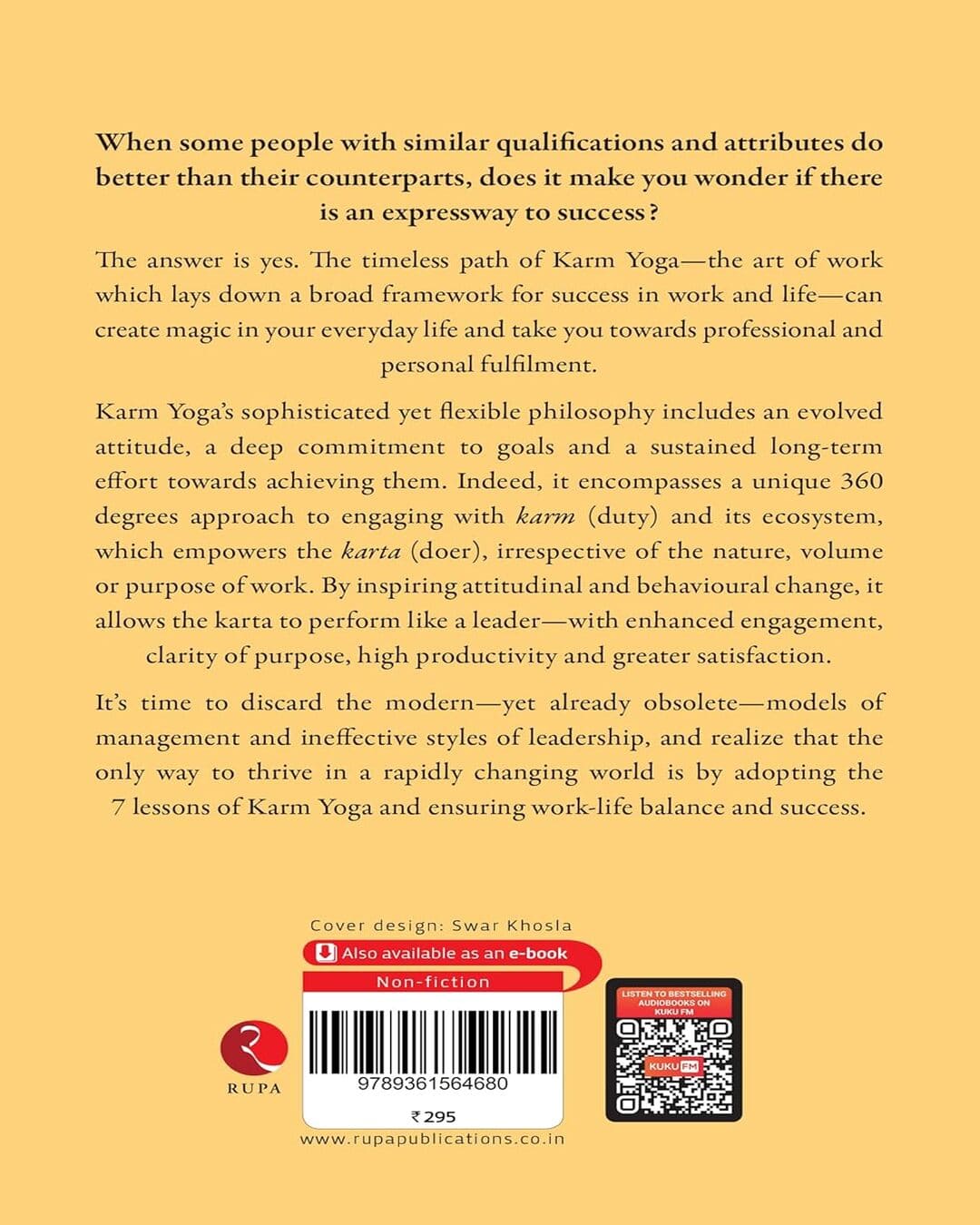 7 Lessons of Karm Yoga : Mindset Management for Work–Life Success by by Richa Tilokani [Paperback]