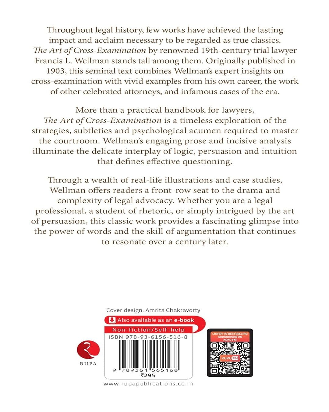 The Art Of Cross Examination by Francis L. Wellman [Paperback]