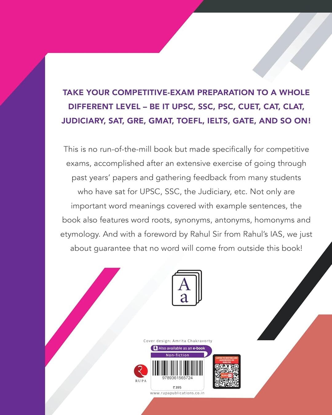 Vocabulary Power Made Easy: Master Word List for UPSC, Judiciary, SSC, PSC, CUET CAT, CLAT, SAT, GRE, GMAT, TOEFL, IELTS, GATE by Siddhartha K. Garg (Author), Vinamrata Chawla (Author) [Paperback]