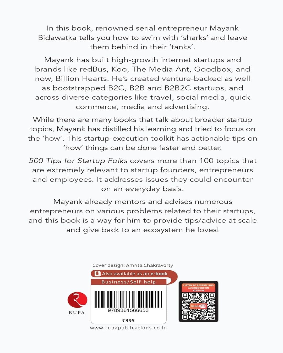 500 Tips For Startup Folks by Mayank Bidawatka [Paperback]