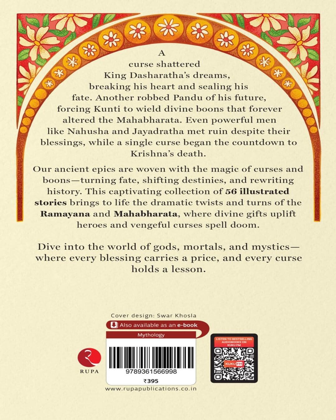 Illustrated Book Of Mythology: Curses And Boons by Deepak M R [Paperback]