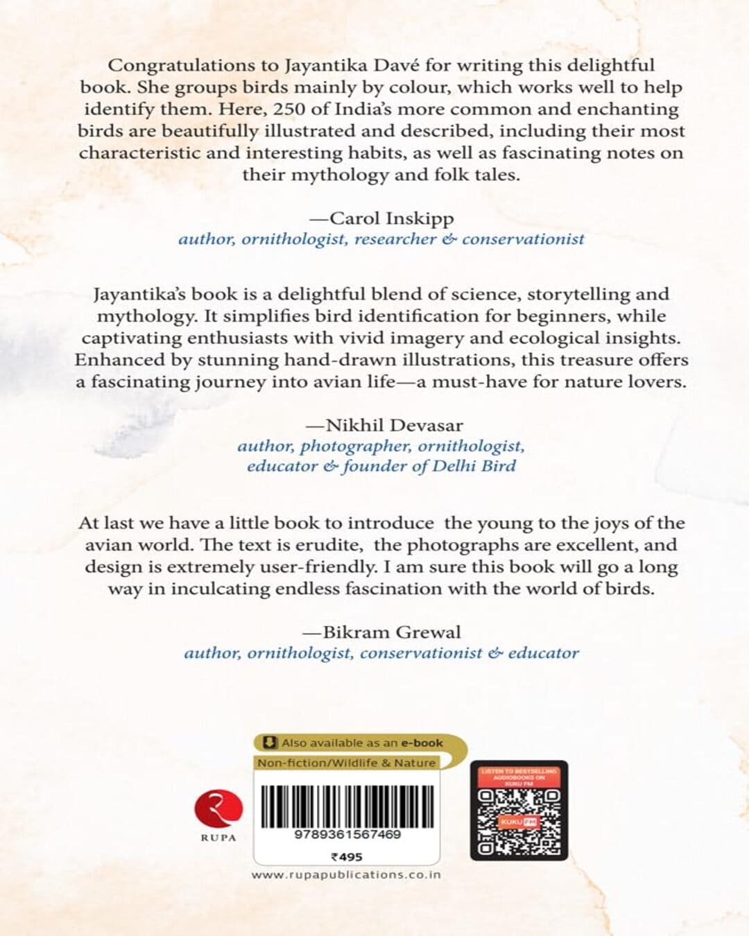 Each Little Bird That Sings : Discover India’s Birds and Their Myths and Legends by Jayantika Davé [Paperback]