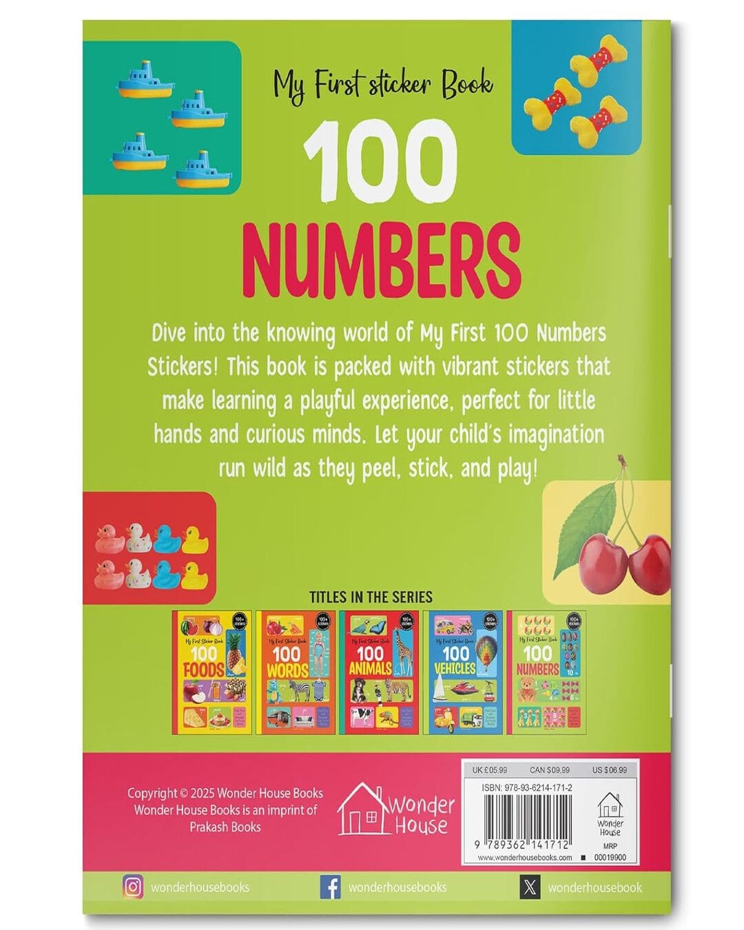 My First 100 Numbers Stickers by Wonder House Books [Paperback]