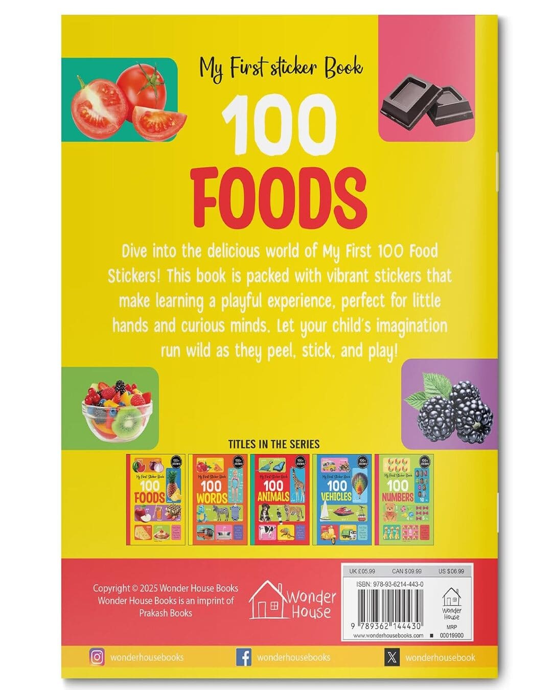 My First 100 Food Stickers by Wonder House Books [Paperback]
