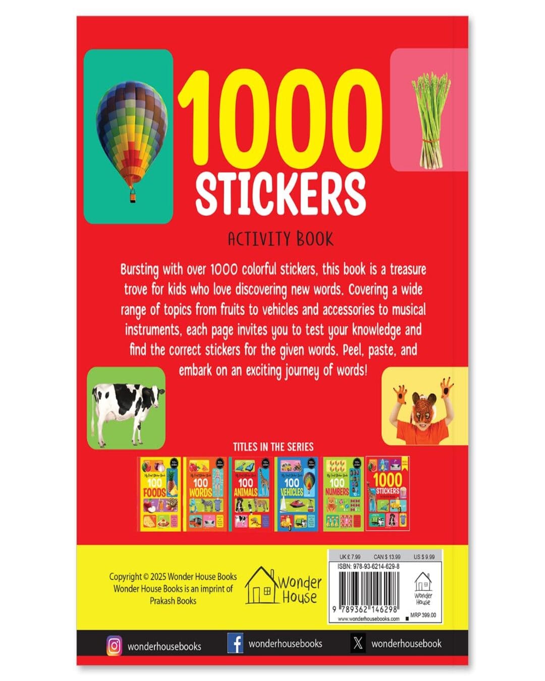 My First 1000 Stickers Activity Book by Wonder House Books [Paperback]