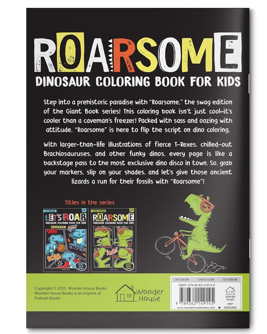 Roarsome Giant Coloring Book For Kids by Wonder House Books [Paperback]