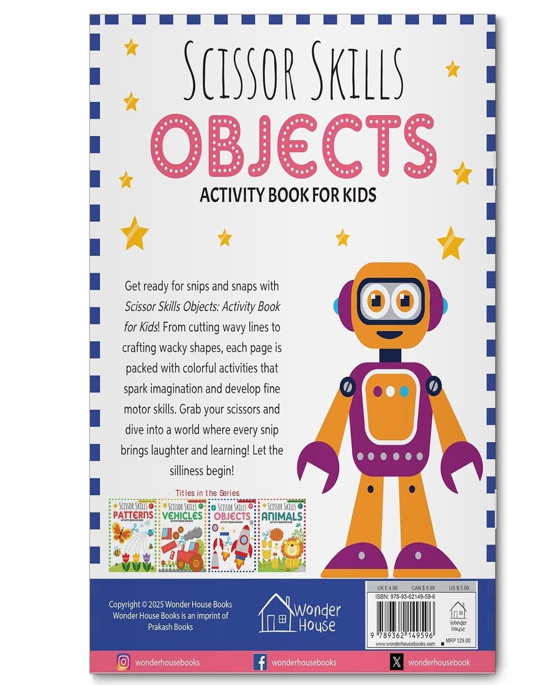 Scissor Skills: Objects (Activity Book For Kids) by Wonder House [Paperback]
