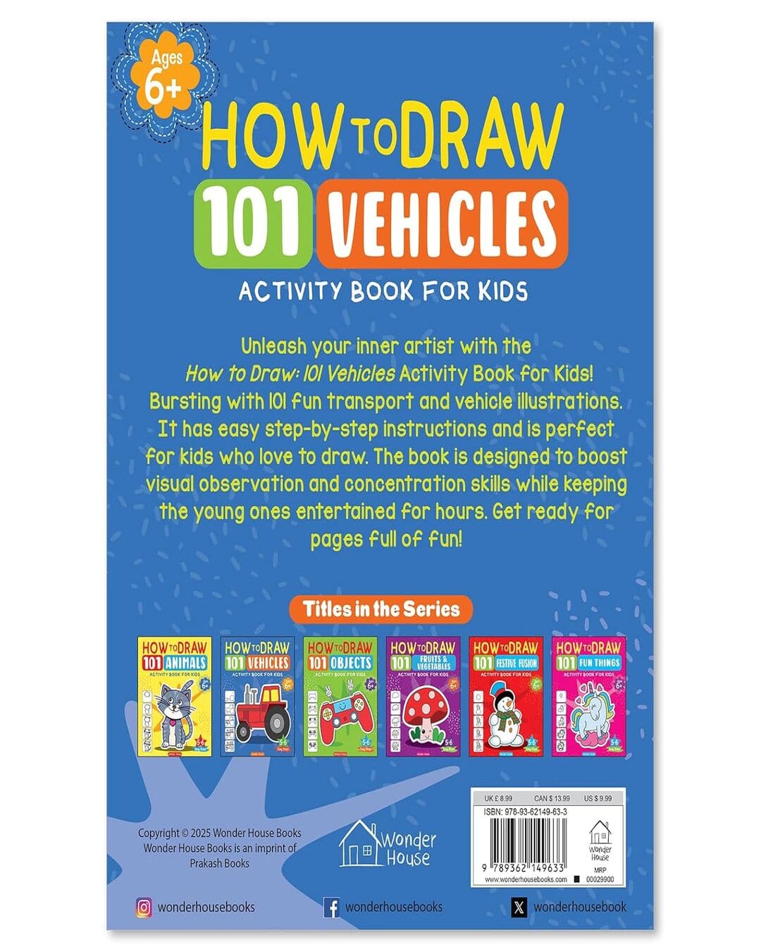 How To Draw 101  Vehicles by Wonder House Books [Board Book]