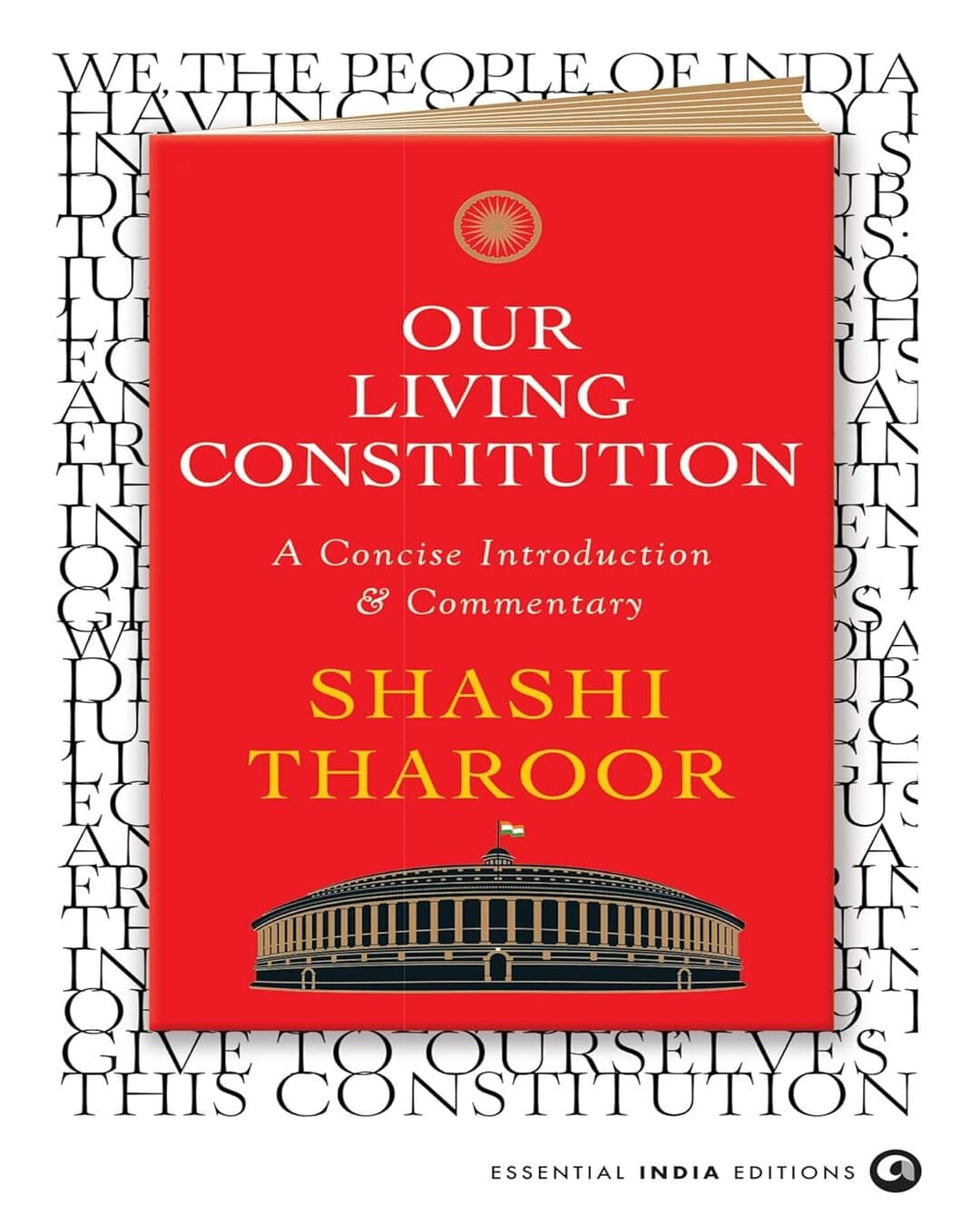 Our Living Constitution: A Concise Introduction & Commentary by Shashi Tharoor [Hardcover]