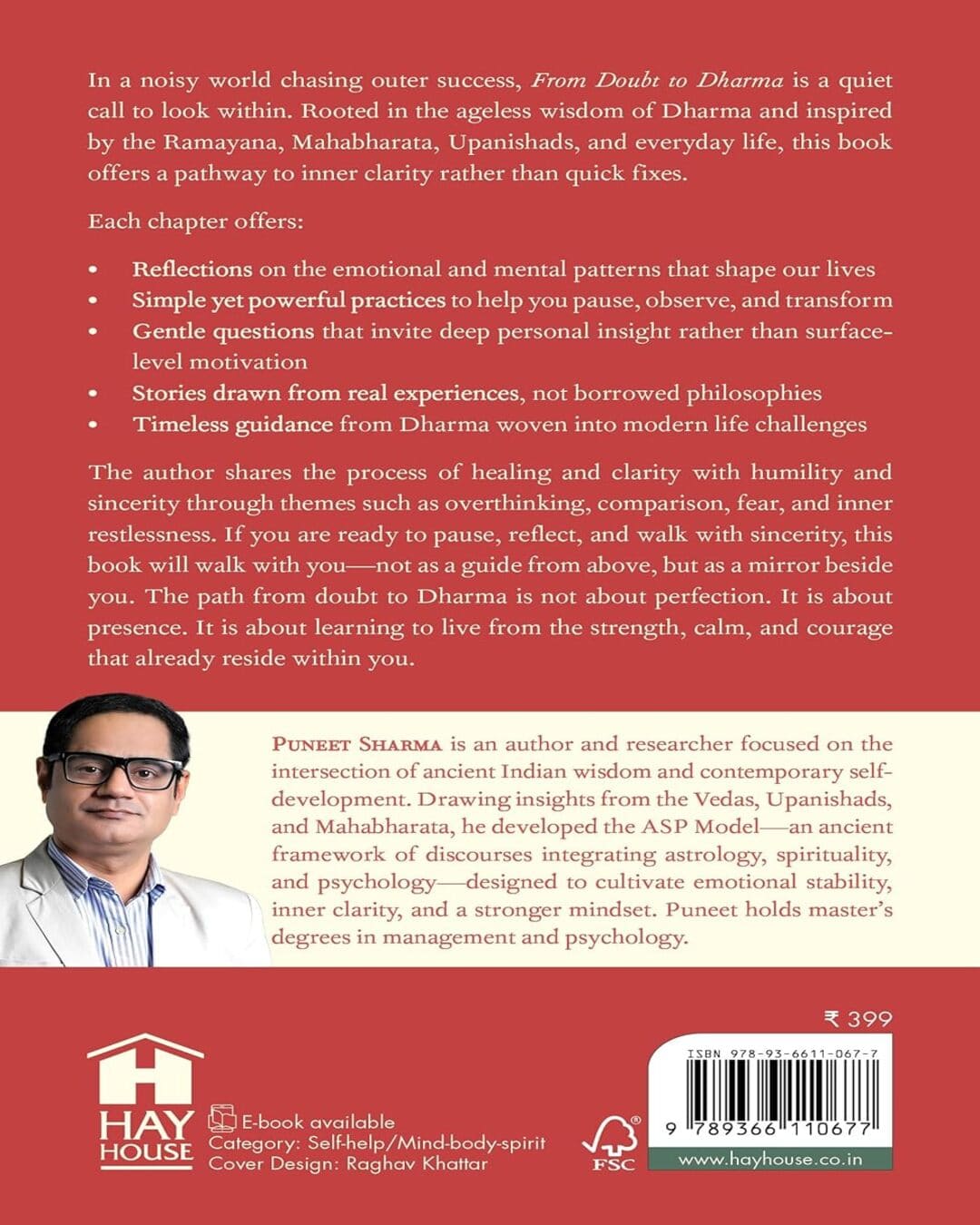 From Doubt To Dharma: Finding Stillness And Strength Through The Teachings Of The Ramayana, Mahabhart by Puneet Sharma [Paperback]