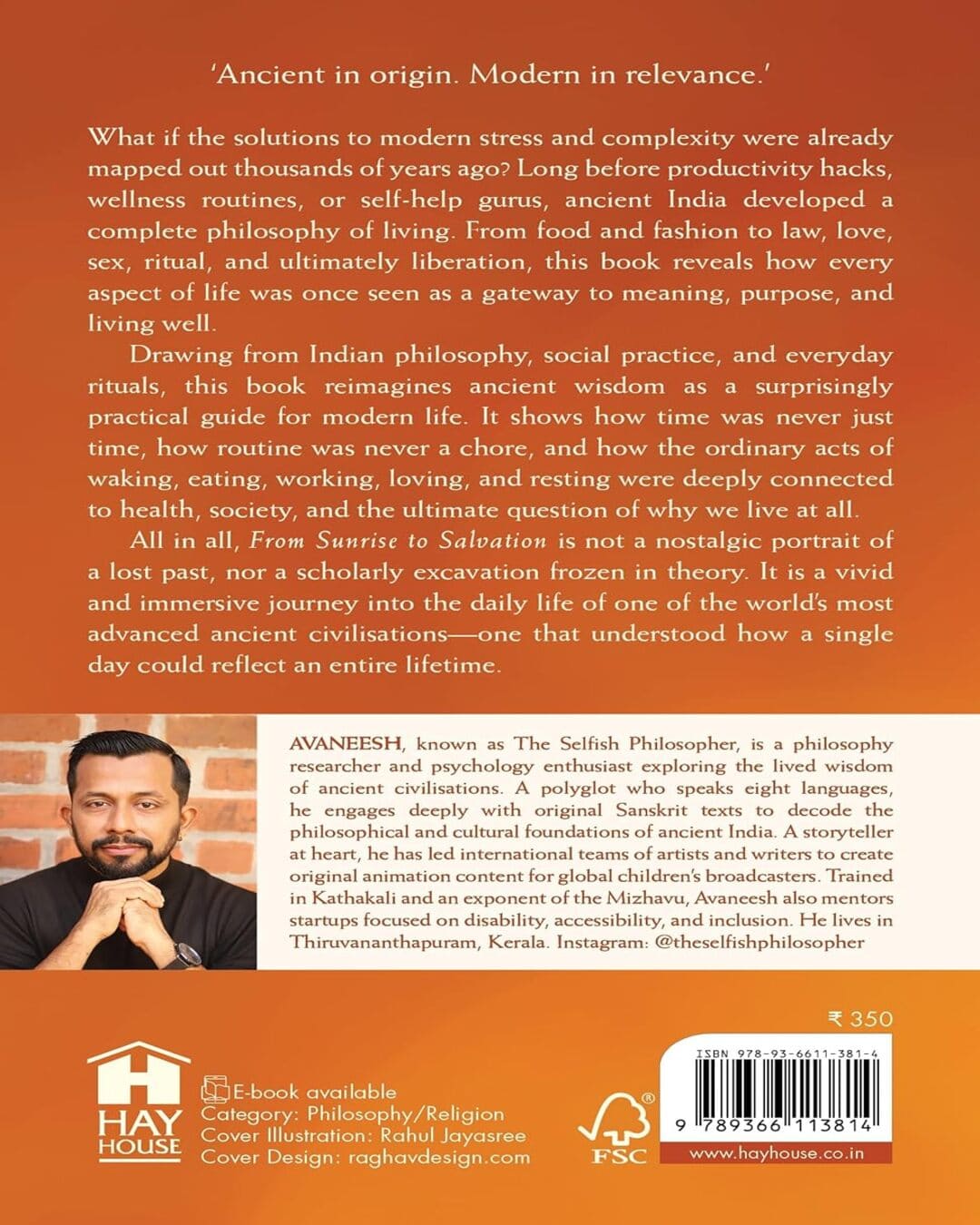 From Sunrise To Salvation: What Ancient India Knew About Love, Sex, Society, And The Soul by Avaneesh [Paperback]