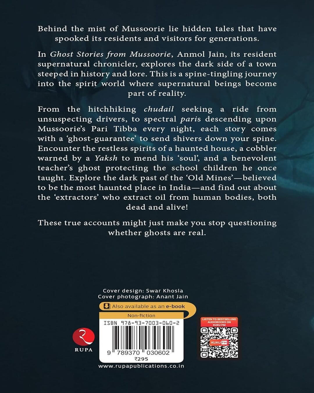 Ghost Stories from Mussoorie: Based on True Events by Anmol Jain [Paperback]