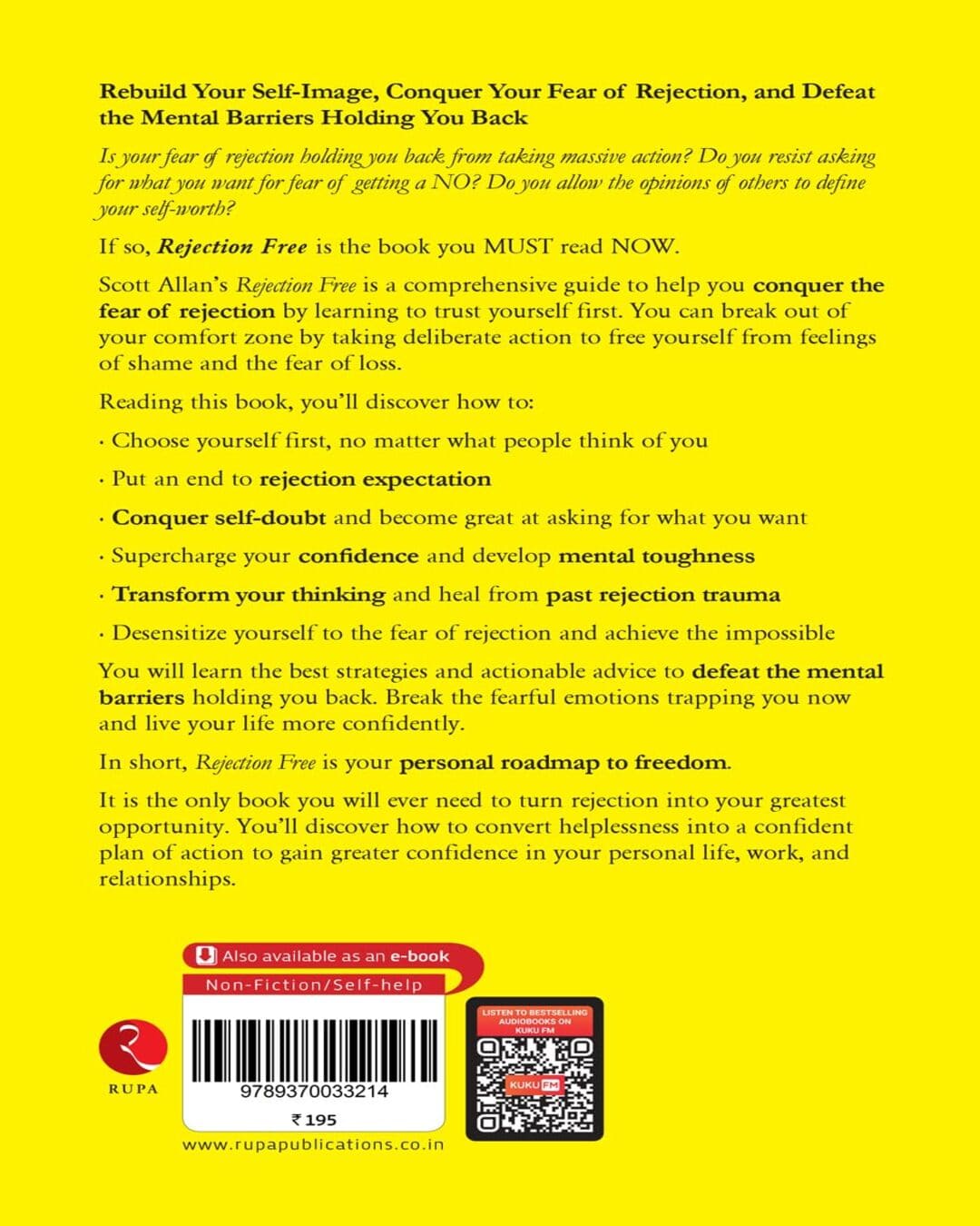 Rejection Free by Scott Allan [Paperback]