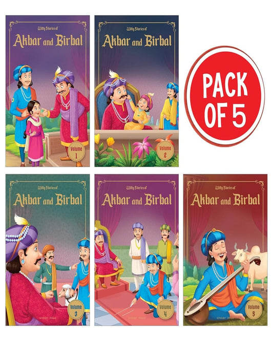 Akbar Birbal - Pack Of 5 Books by Wonder House Books [Product Bundle]