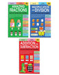 Math Activity Books Bundle 2- Multiply /Fraction /Addition - Pack Of 3 Book by Wonder Hosue [Paperback]