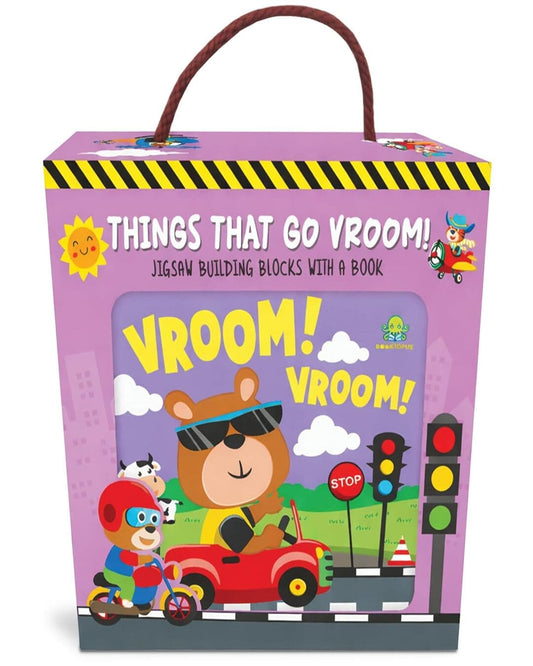 Things That Go Vroom! Cube Board Box by Booktopus [Box Set]