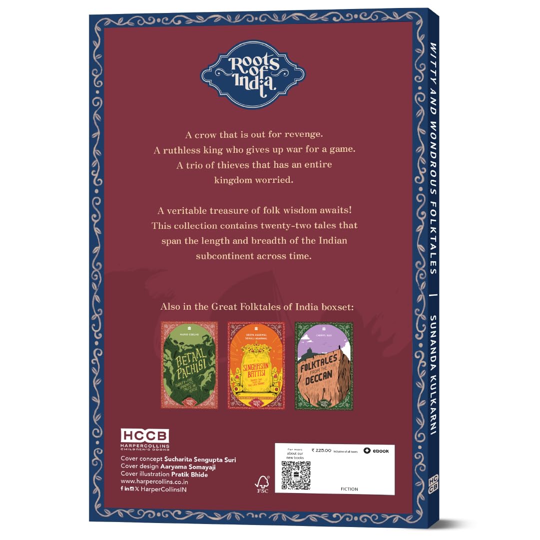 Roots Of India: Witty And Wondrous Folktales by Sunanda Kulkarni [Paperback]