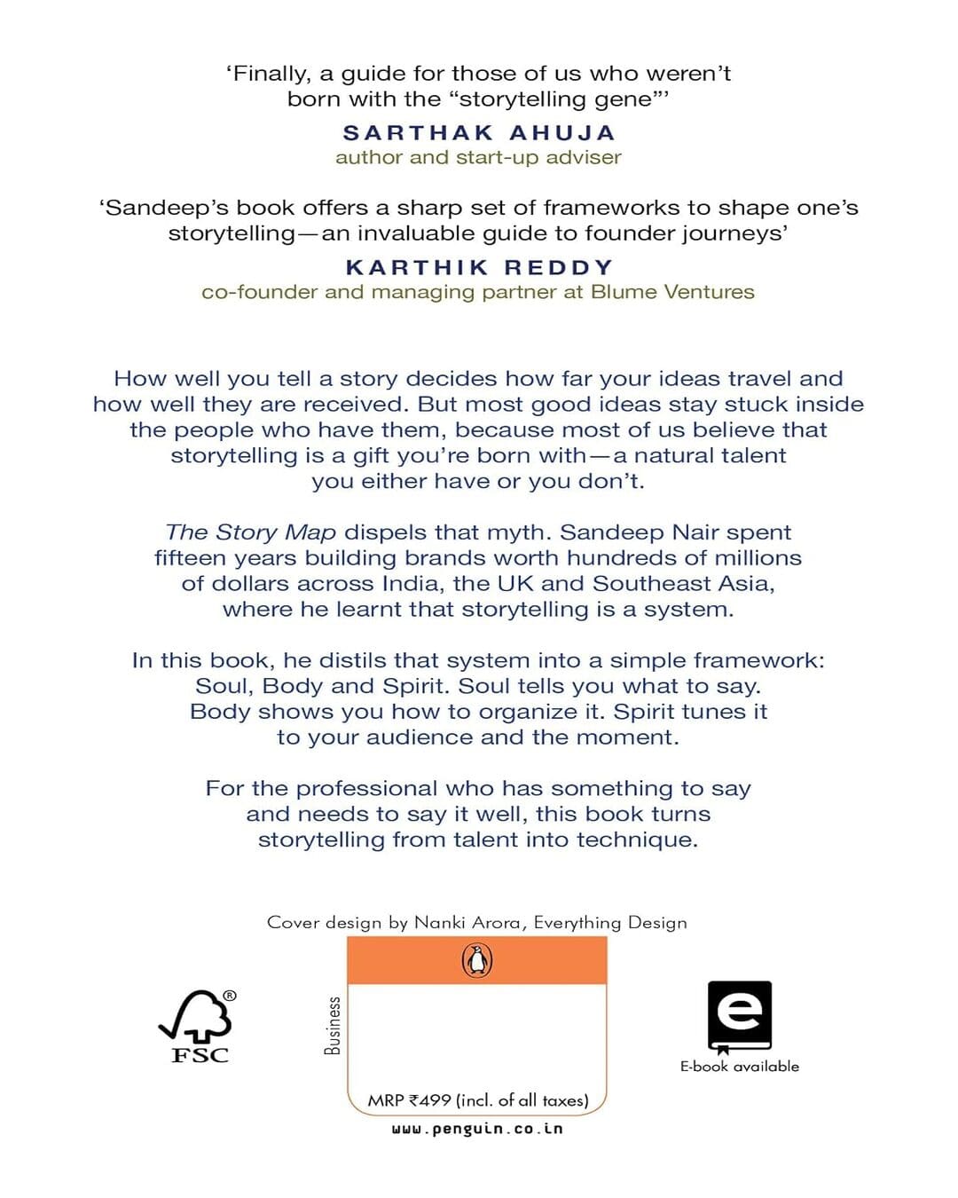 The Story Map: A Proven Storytelling System That Makes Your Audience Listen, Believe And Act by Sandeep Nair [Paperback]