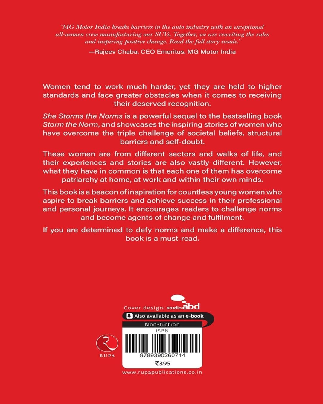 She Storms The Norms by Anisha Motwani and Priyadarshini Narendra [Paperback]