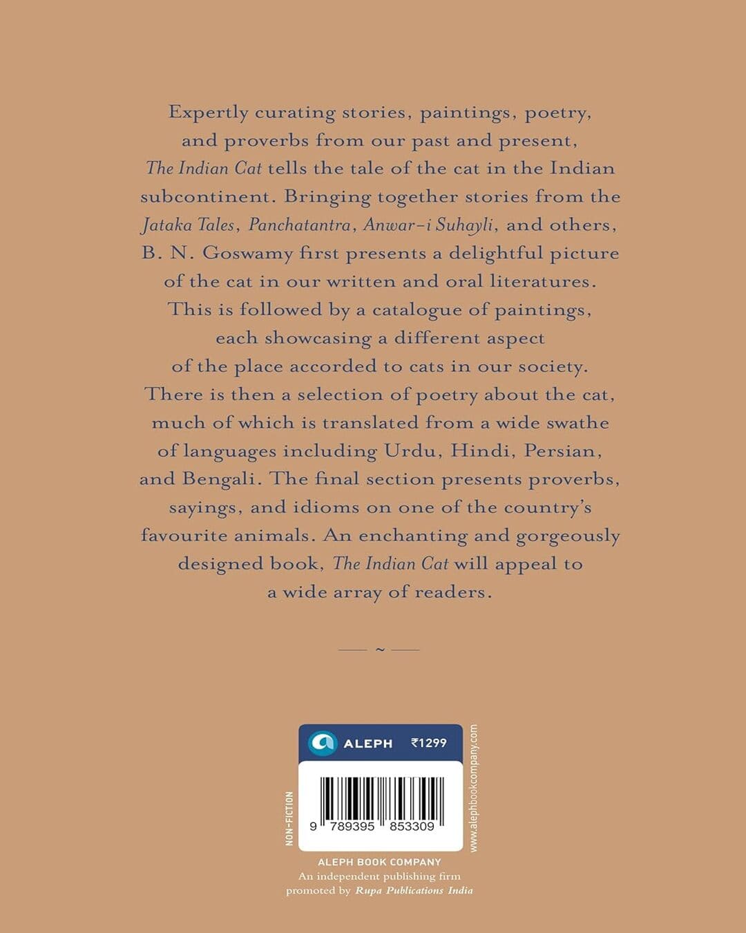 The Indian Cat: Stories, Painting, Poetry And Proverbs by B. N. Goswamy [Hardcover]
