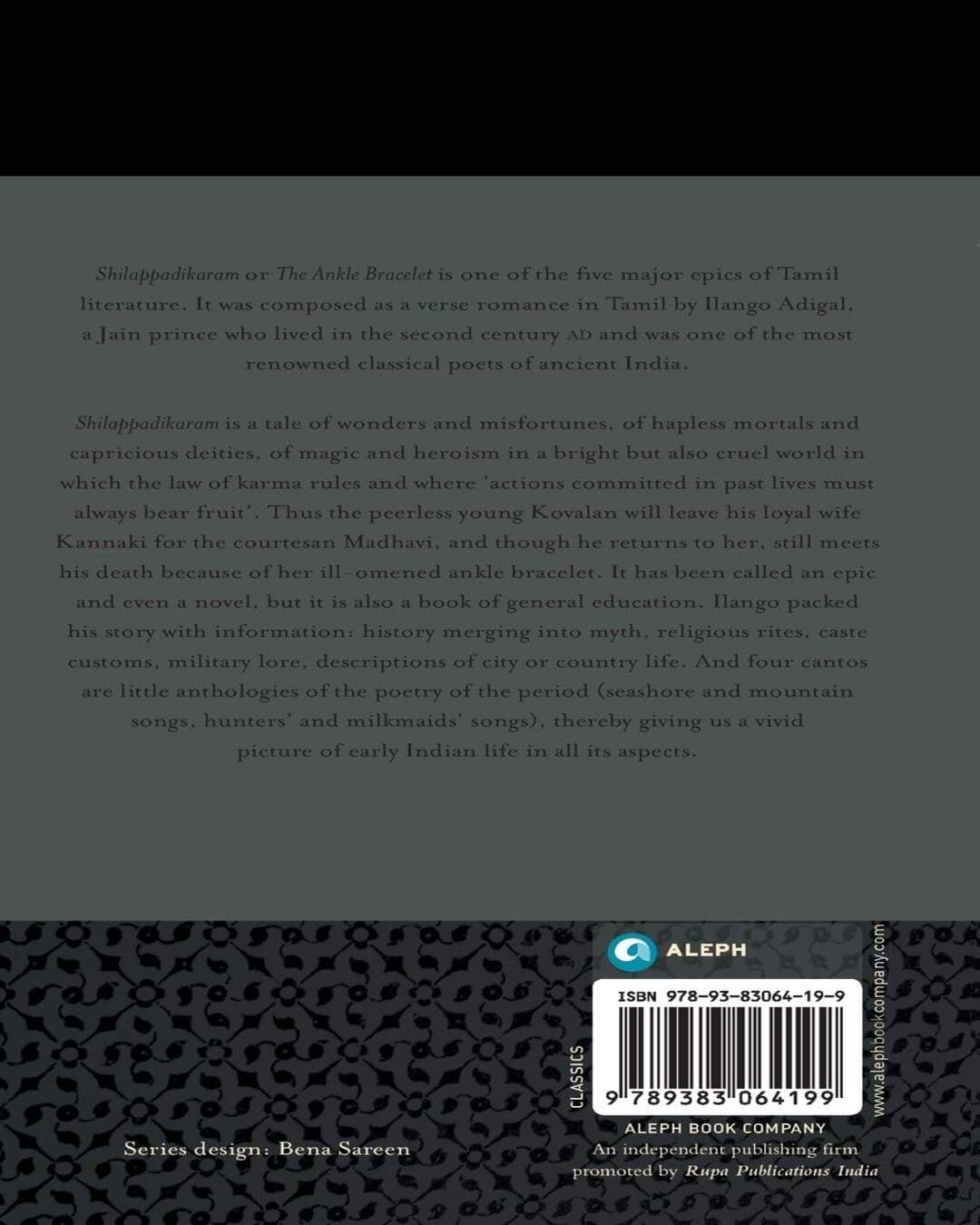 Shilappadikaram by Ilango Adigal, Alain Daniélou (Translator) [Paperback] - versoz.com