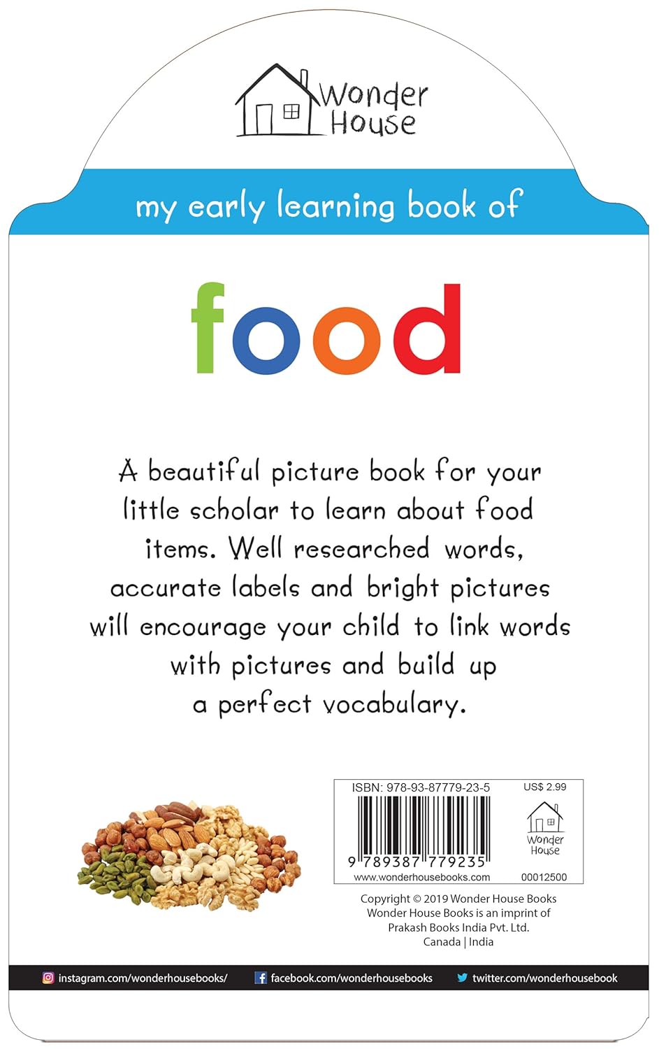 My Early Learning Book of Food: Attractive Shape Board Books For Kids by Wonder House Books [Board Book] - versoz.com