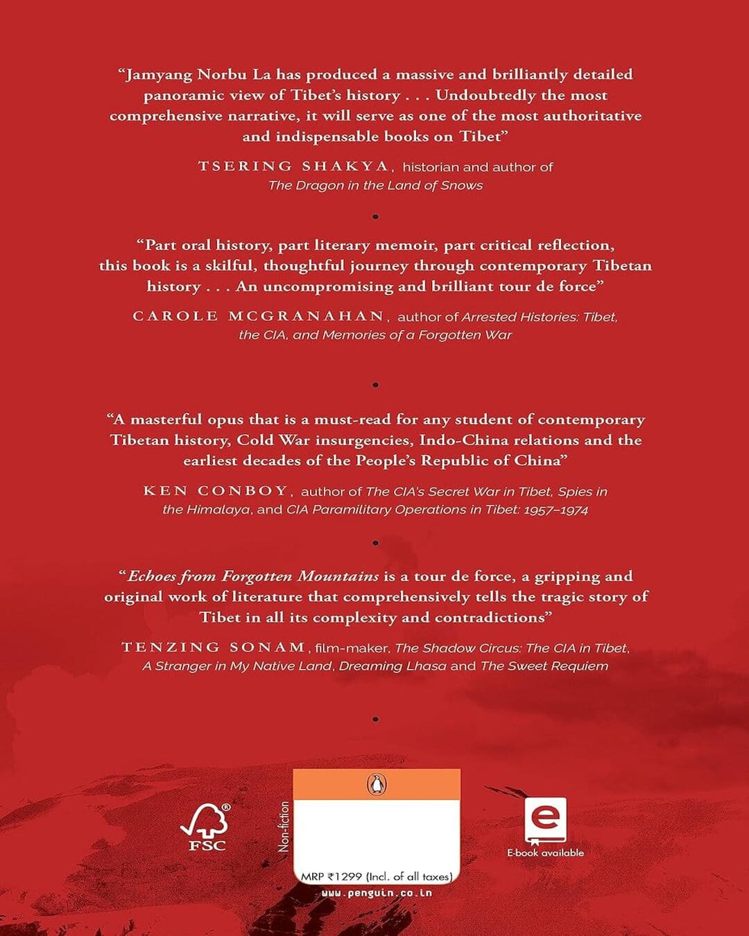Echoes From Forgotten Mountains: Tibet In War And Peace [Hardcover] - versoz.com