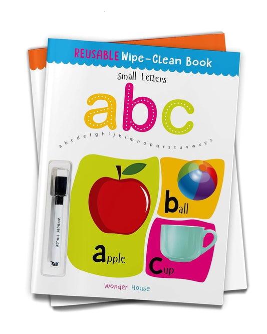 Reusable Wipe and Clean Book - Small Letters : Write and Practice Small Letters by Wonder House Books [Paperback] - versoz.com