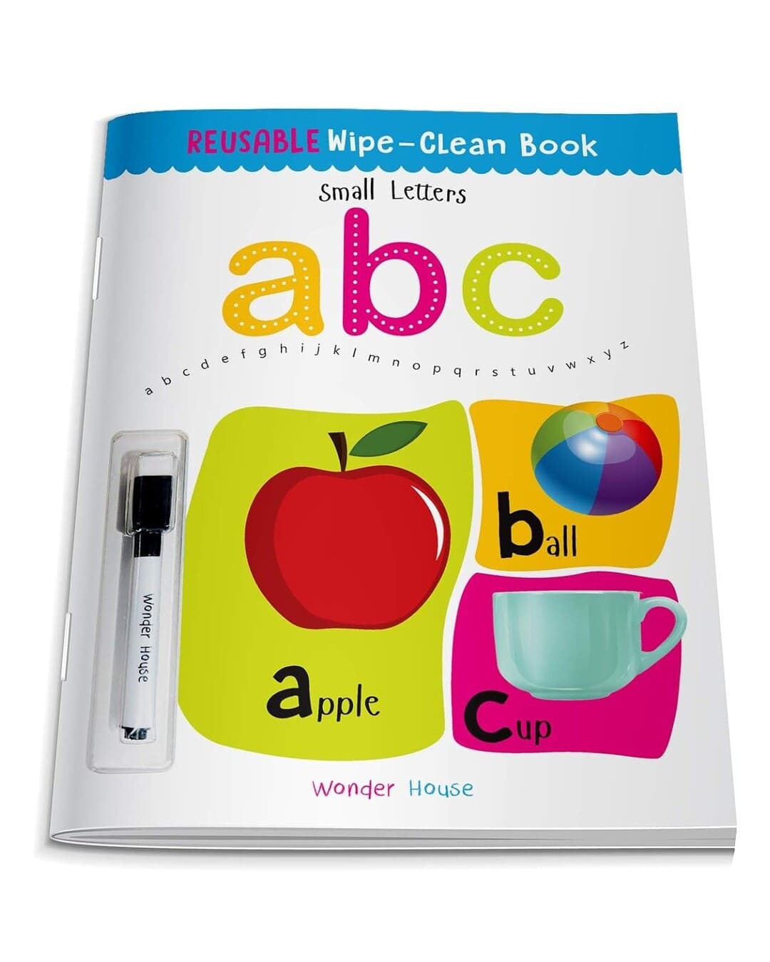 Reusable Wipe and Clean Book - Small Letters : Write and Practice Small Letters by Wonder House Books [Paperback] - versoz.com