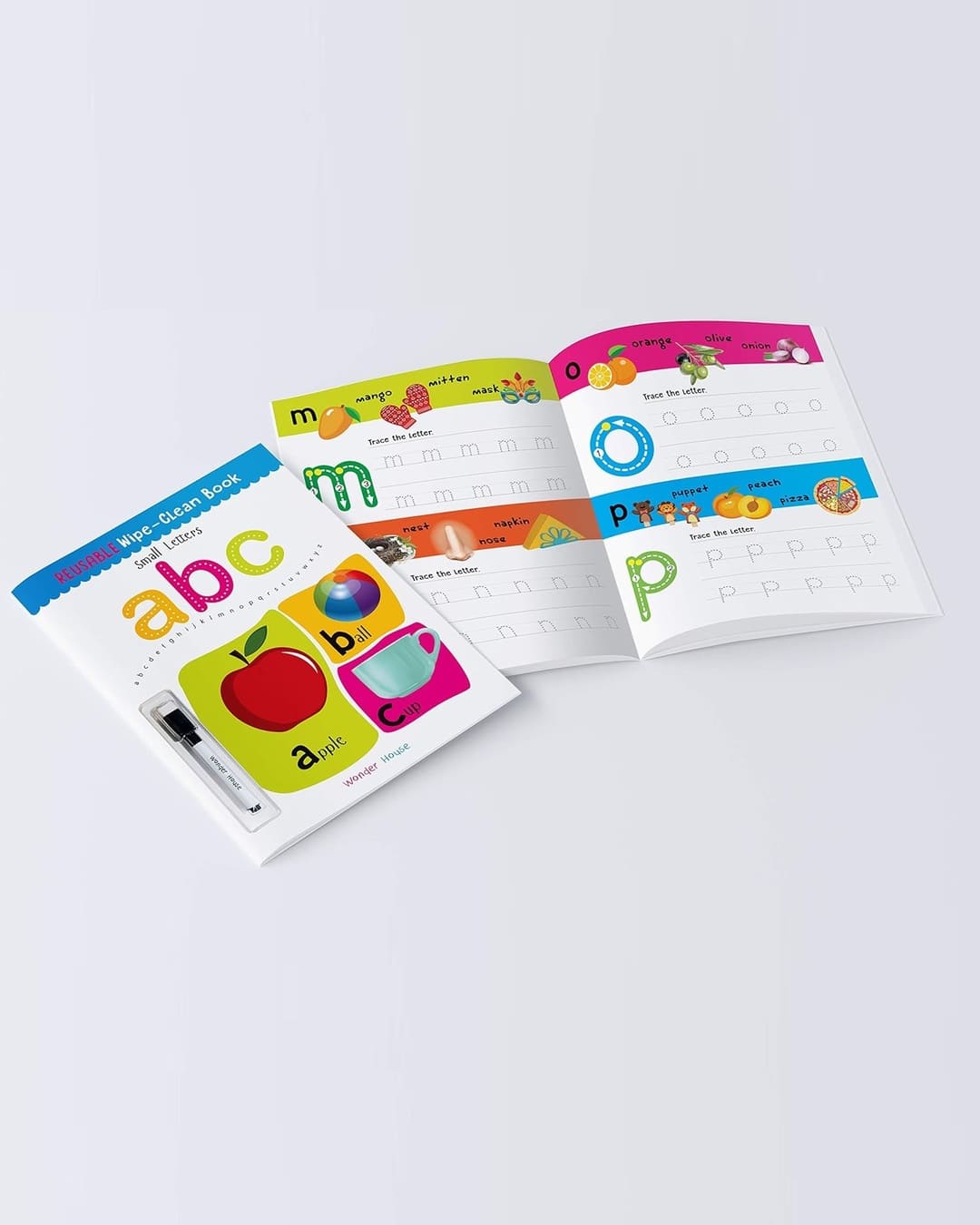 Reusable Wipe and Clean Book - Small Letters : Write and Practice Small Letters by Wonder House Books [Paperback] - versoz.com