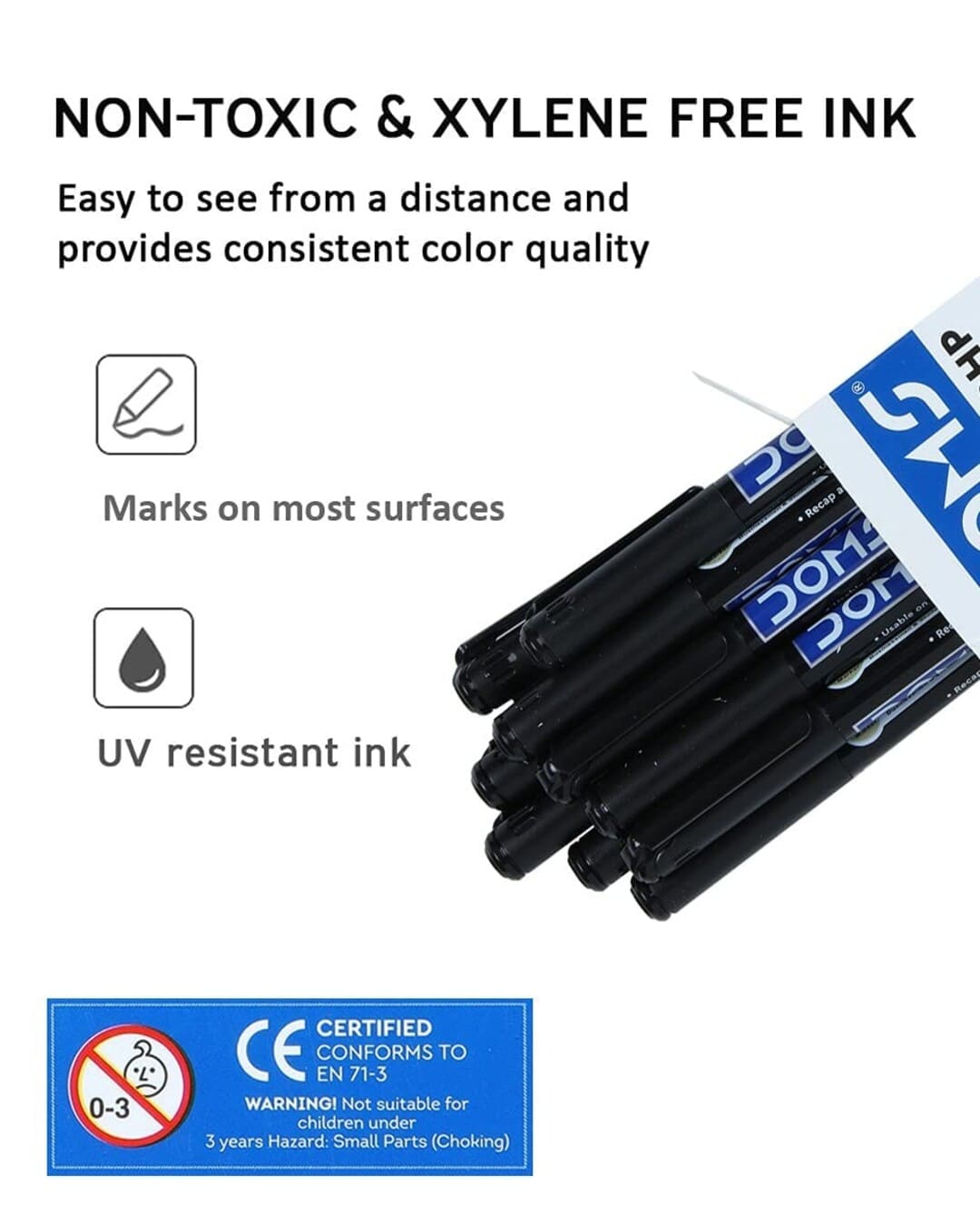 Doms CD-DVD/OHP Marker Pen | Japanese Tip Extra Fine - versoz.com
