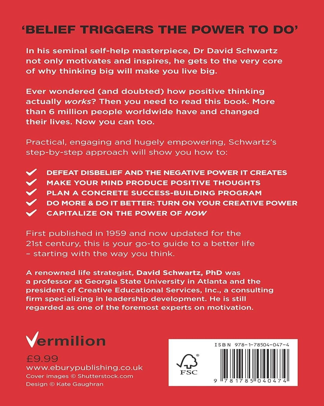 The Magic of Thinking Big by David Schwartz [Paperback] - versoz.com
