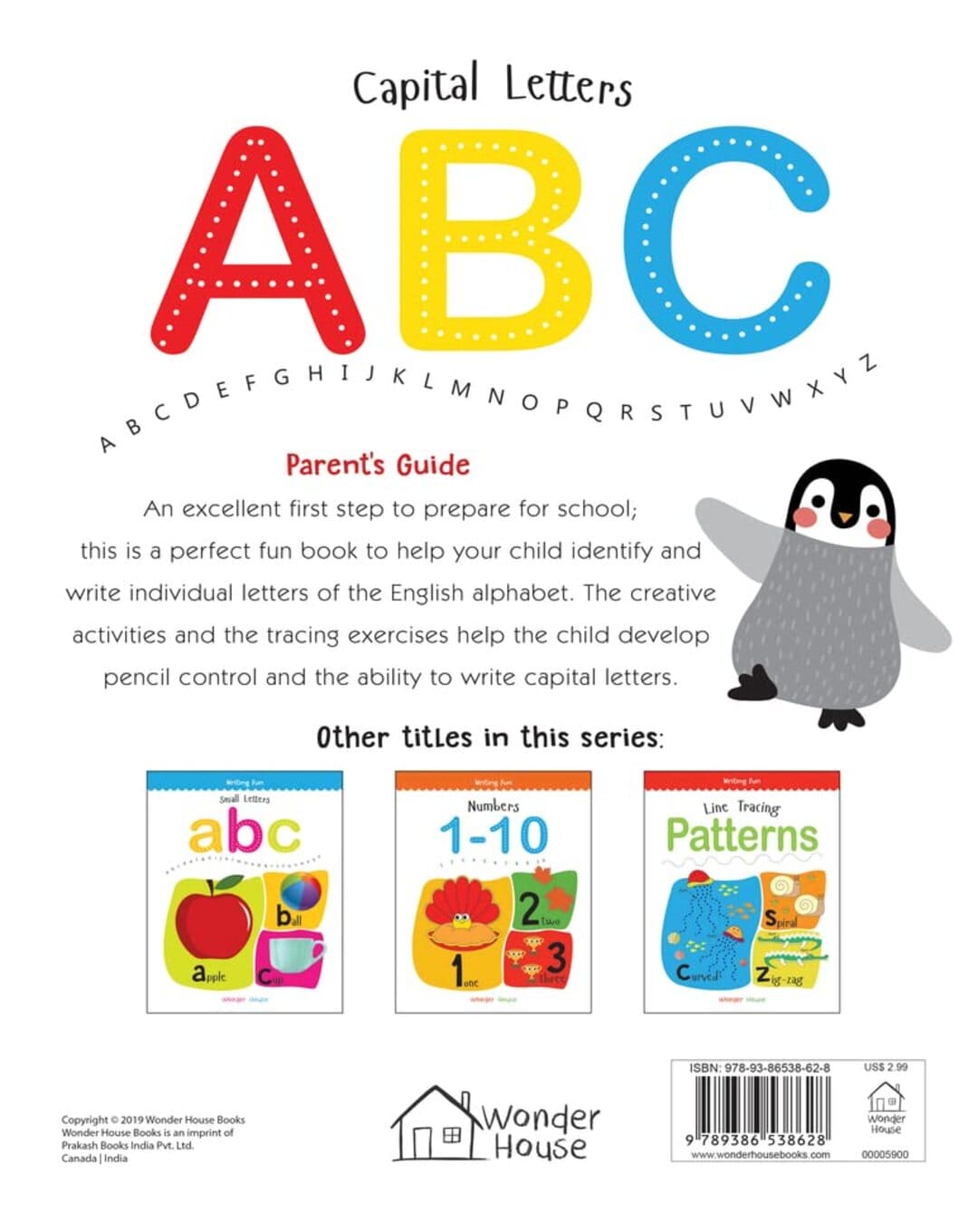 Capital Letters Abc: Write and Practice Capital Letters A to Z Book For Kids (Writing Fun) by Wonder House Books [Paperback] - versoz.com