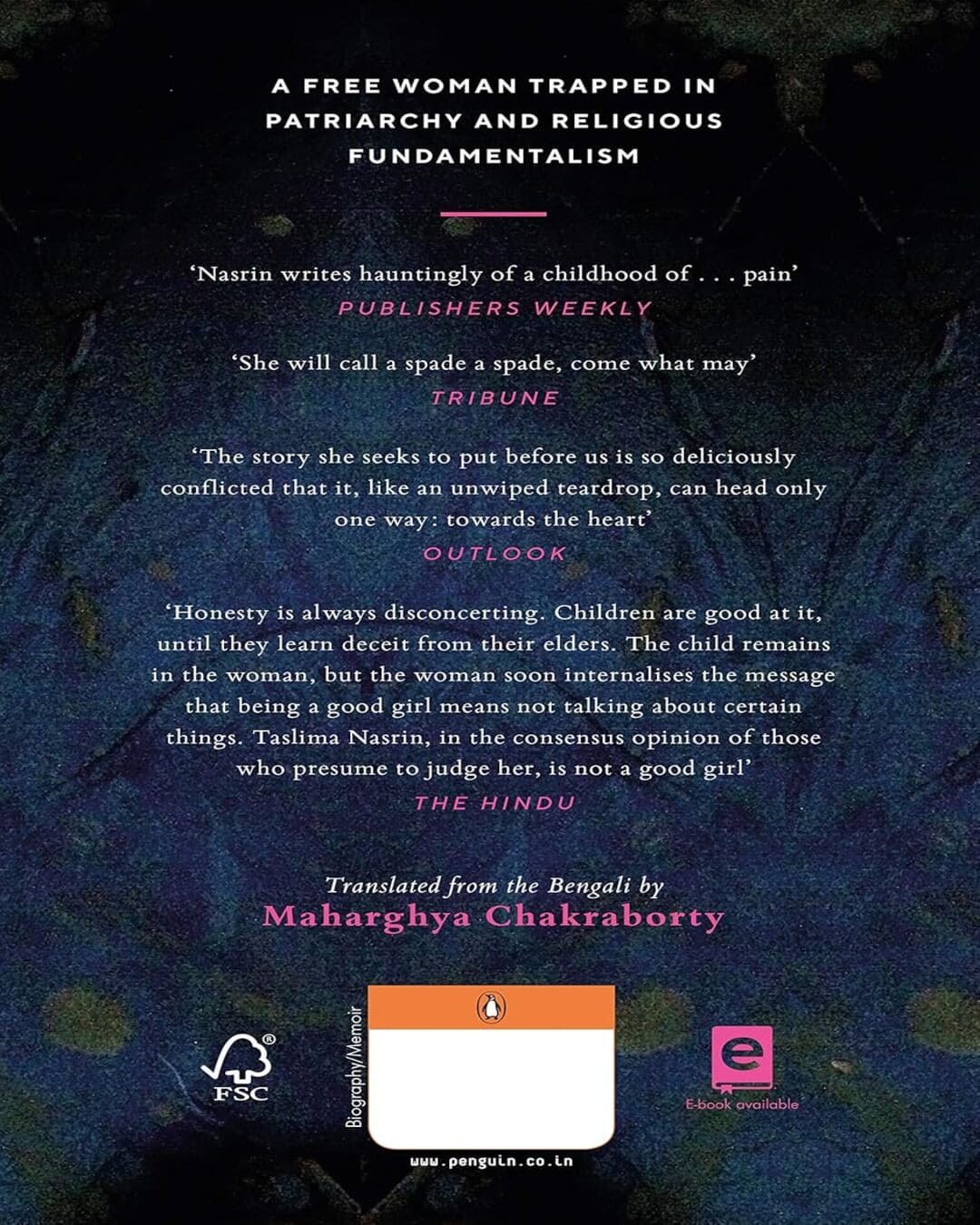 My Girlhood by Taslima Nasrin [Hardcover] - versoz.com