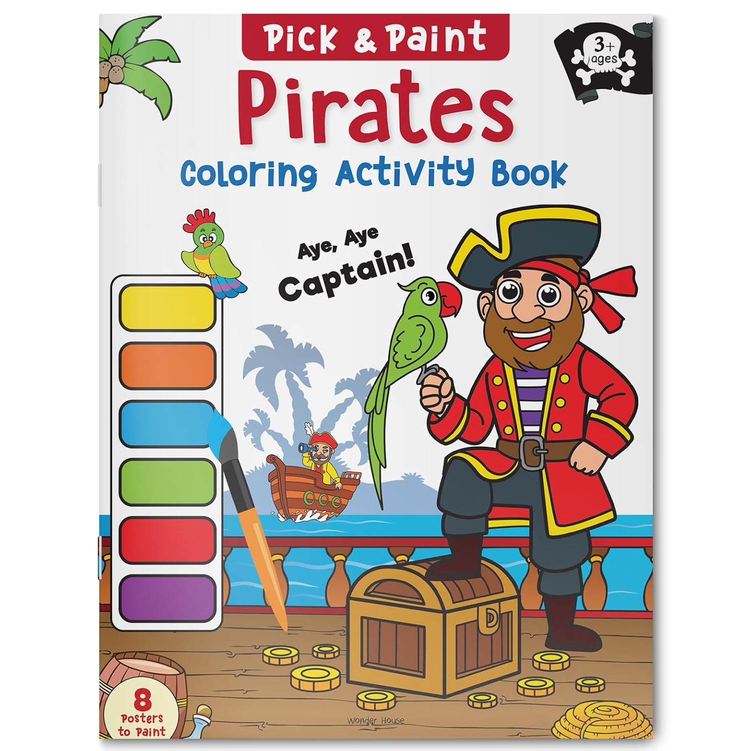 Pick and Paint Coloring Activity BookÂ For Kids: Pirates by Wonder House Books [Paperback] - versoz.com