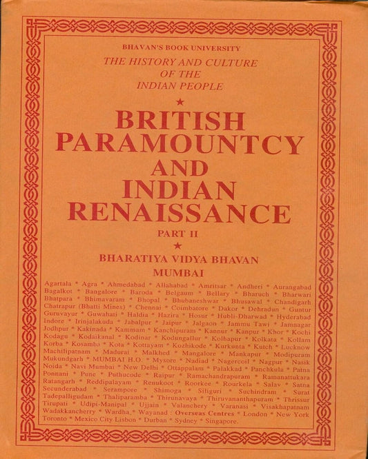British Paramountcy and Indian Renaissance, Part II (Vol 10) [Hardcover] - versoz.com