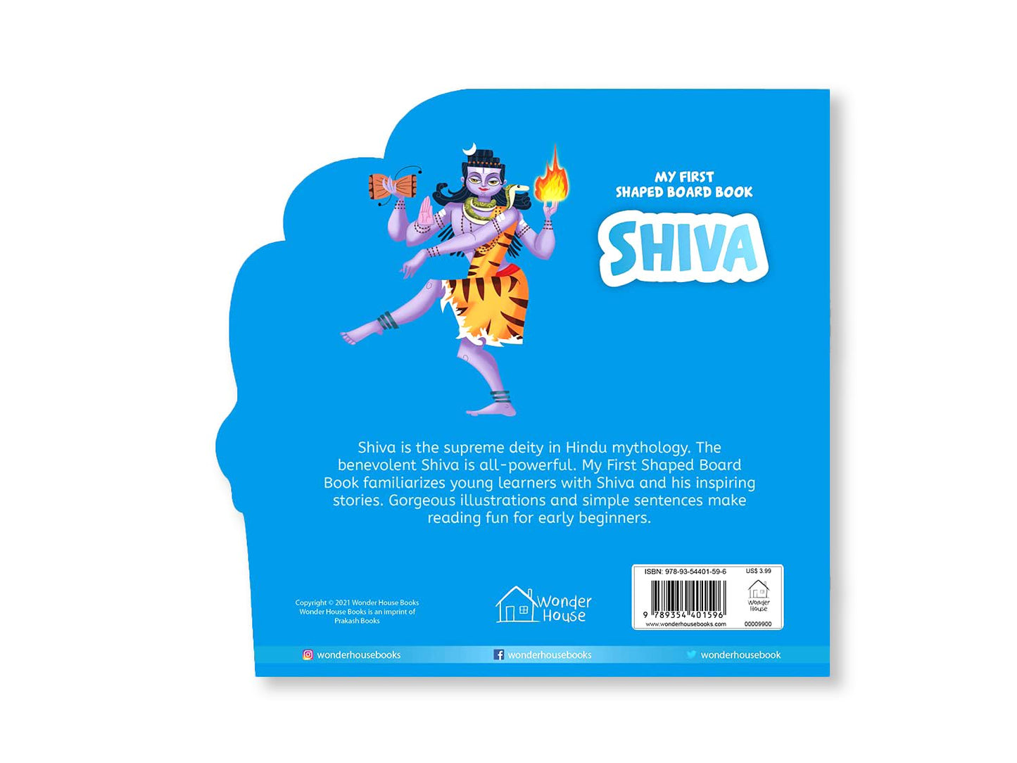 My First Shaped Board Book: Illustrated Lord Shiva Hindu Mythology Picture Book For Kids Age 2+ (Ind by Wonder House Books [Board Book] - versoz.com