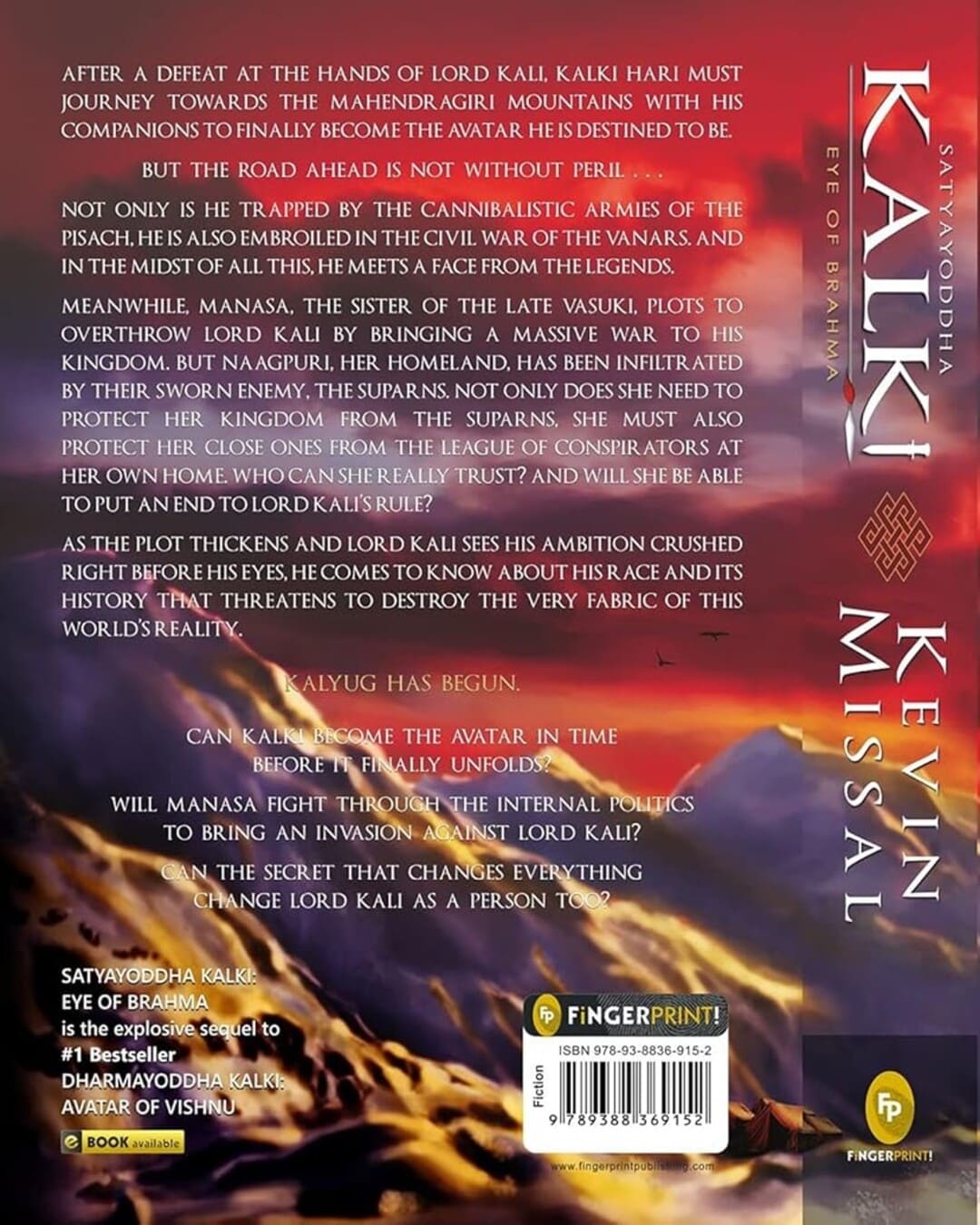 Satyayoddha Kalki : Eye of Brahma by Kevin Missal [Paperback] - versoz.com