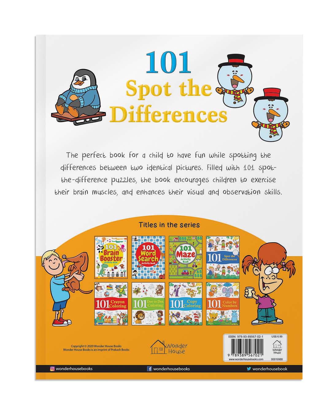 101 Spot the Differences : Fun Activity Books For Children by Wonder House Books [Paperback] - versoz.com