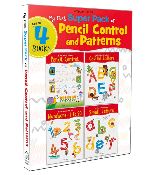 My First Super Boxset of Pencil Control and Patterns : Pack of 4 interactive activity books to practice Patterns, Numbers and Alphabet: A set of 4 ... to practice Patterns, Numbers and Alphabet [Paperback] - versoz.com