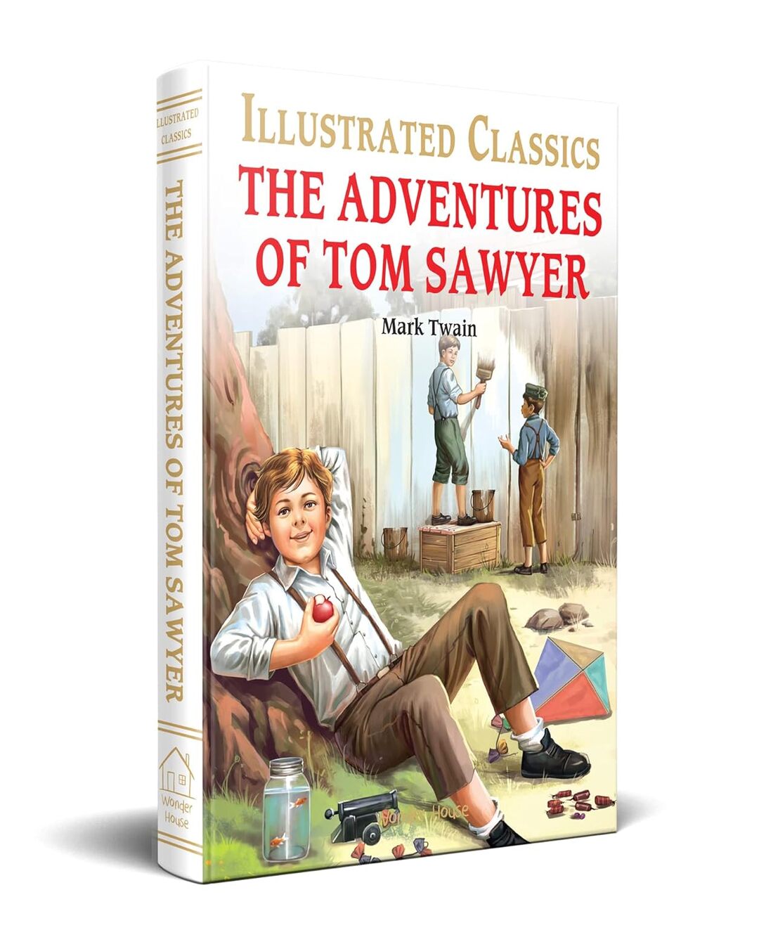 The Adventures of Tom Sawyer : Illustrated Abridged Children Classic English Novel with Review Questions [Hardcover] - versoz.com