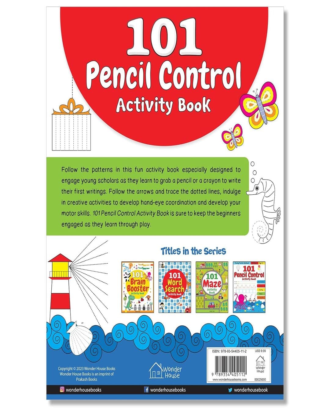 101 Pencil Control Activity Book For Kids: Tracing Practise Book Age 2+ [ Paperback] - versoz.com