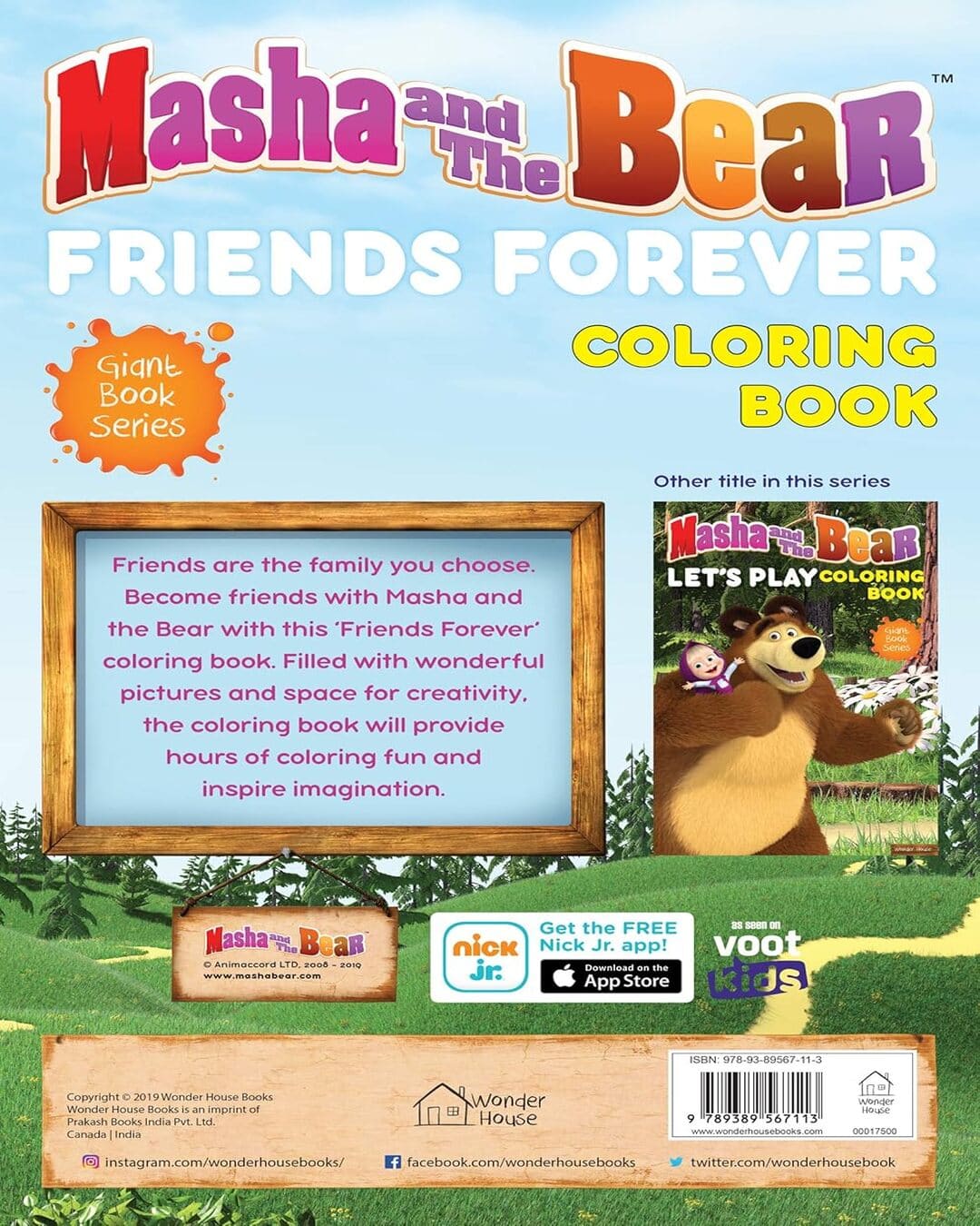 Masha And The Bear - Friends Forever: Giant Coloring Book For Kids [Paperback] - versoz.com